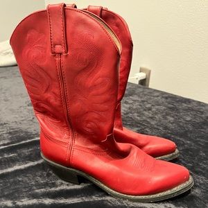 Red Justin Western Boots